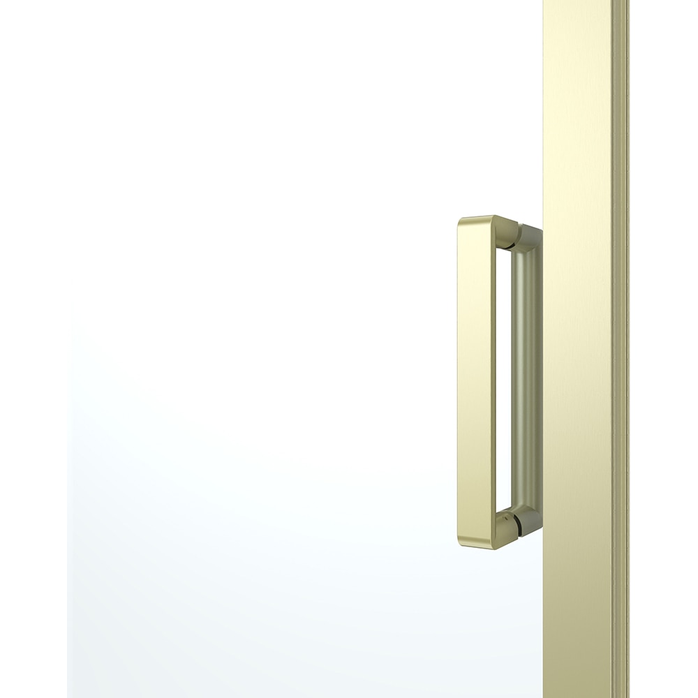 Usa dus glisanta GOODHOME Ledava, aluminiu, sticla securizata 8mm, 120 x 195 cm, profil auriu