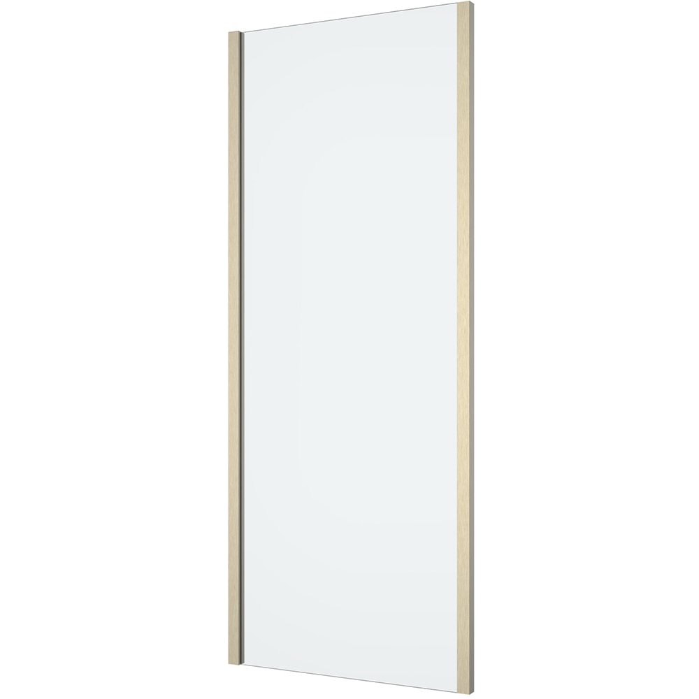 Paravan dus GOODHOME Ladava, aluminiu, sticla securizata 8mm, 80 x 195 cm, profil auriu