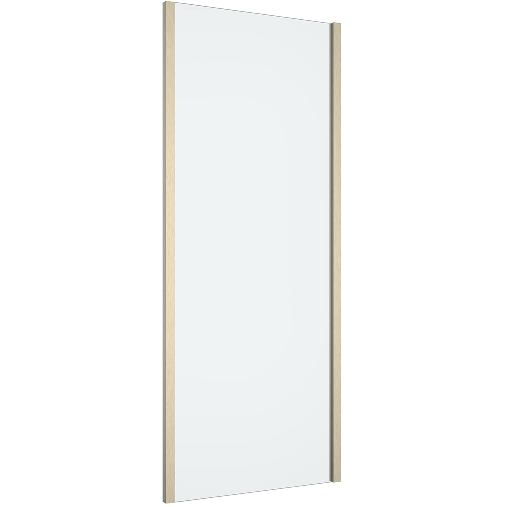 Paravan dus GOODHOME Ladava, aluminiu, sticla securizata 8mm, 80 x 195 cm, profil auriu