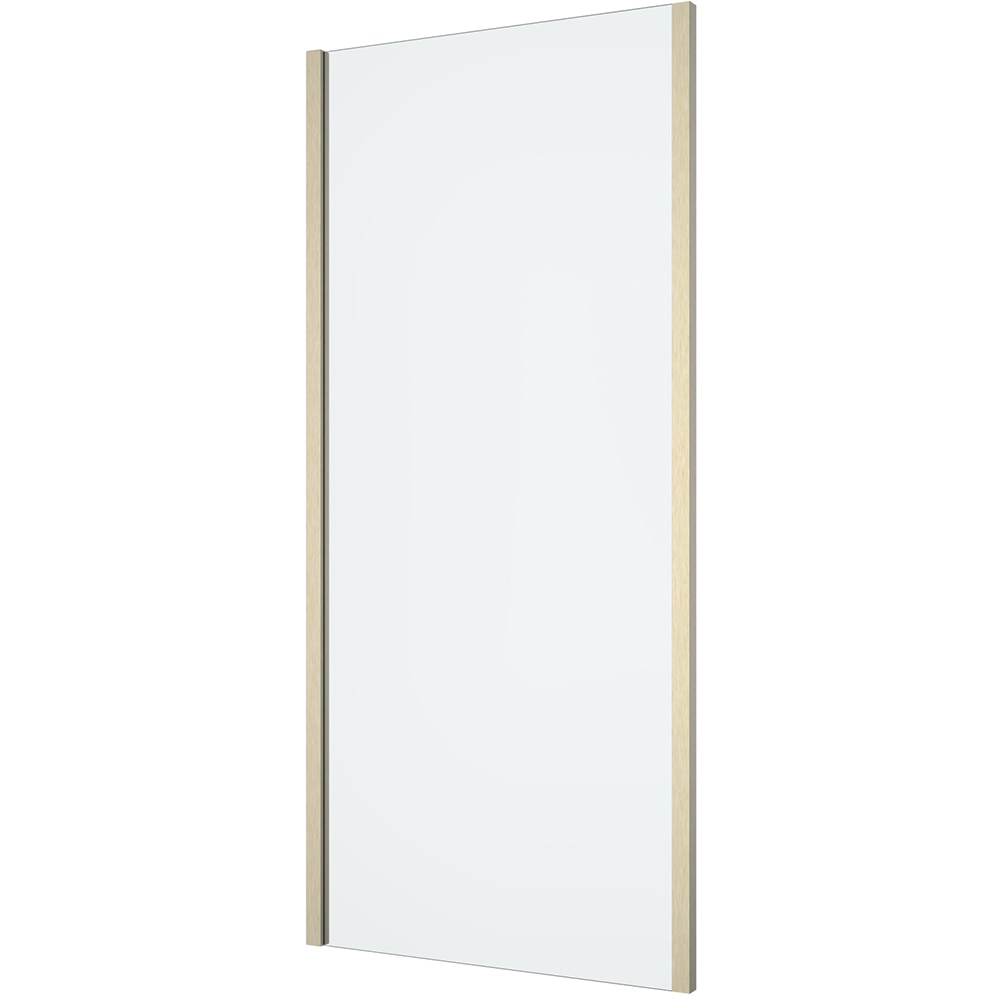 Paravan dus GOODHOME Ledava, aluminiu, sticla securizata 8mm, 90 x 195 cm, profil auriu