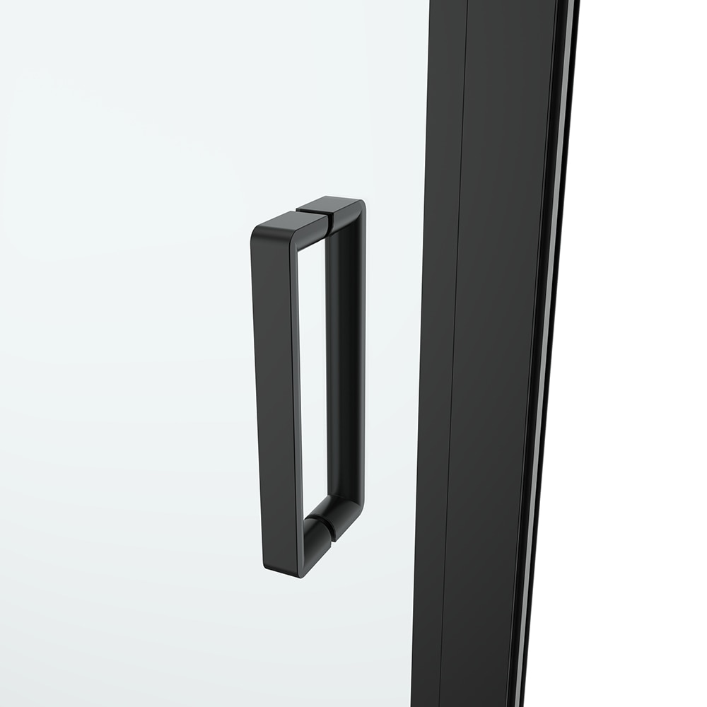 Usa dus pivotanta GOODHOME Ledava, aluminiu, sticla securizata 8 mm, 90 x 195 cm, profil negru
