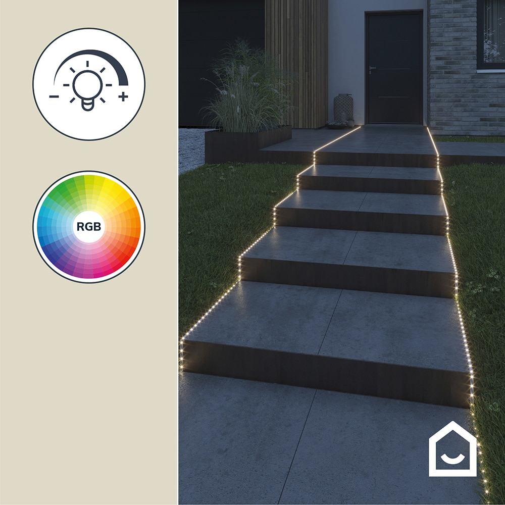 Banda LED RGB cu telecomana GOODHOME, 15W, 1200lm, IP65, 5m