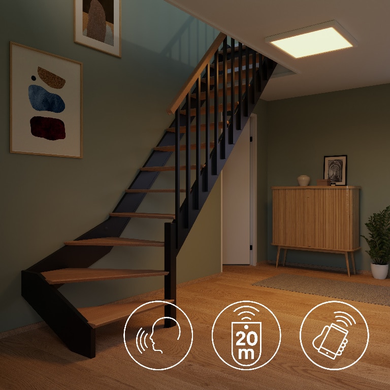 Plafoniera LED, RGB, smart, 60 x 60 cm • GoodHome Myko