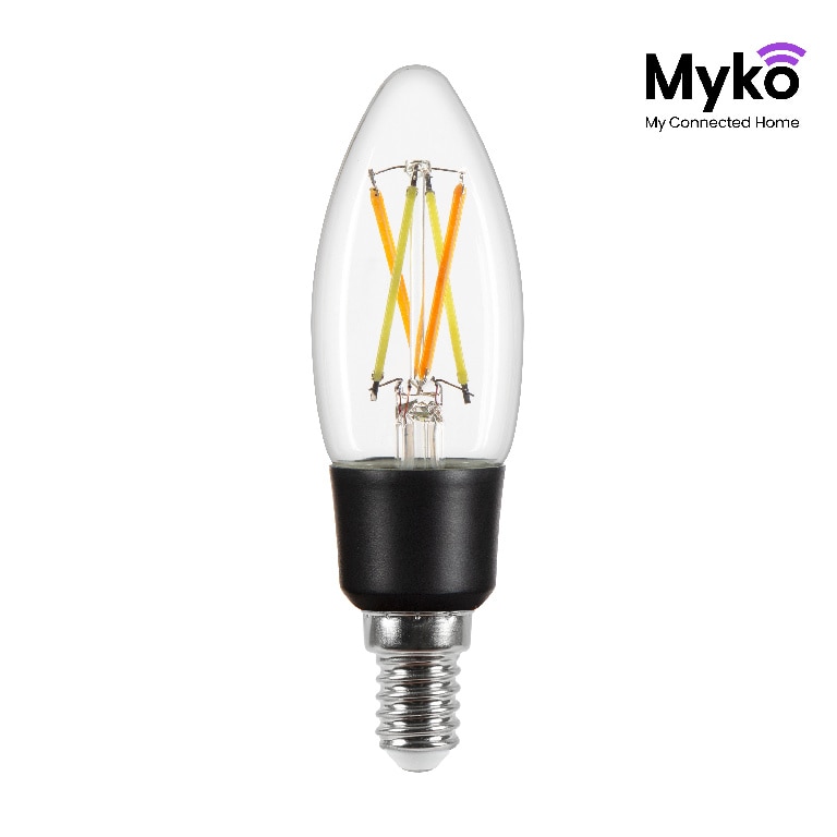 Bec LED, smart, E14, C35, 40 W, transparent  Jacobsen Myko