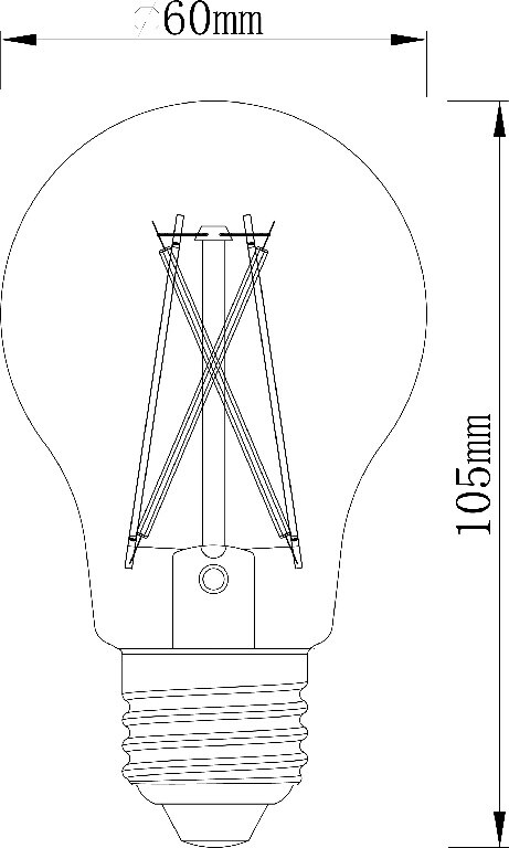 Bec LED, smart, E27, A60, 60 W, transport • Jacobsen Myko