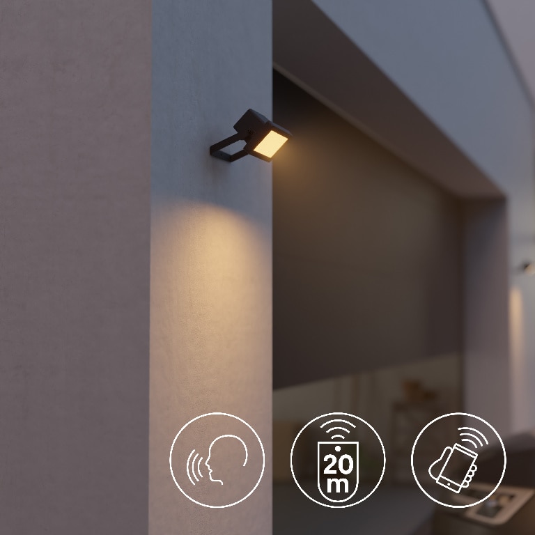 Proiector LED, RGB, smart, 10 W, negru  GoodHome Myko