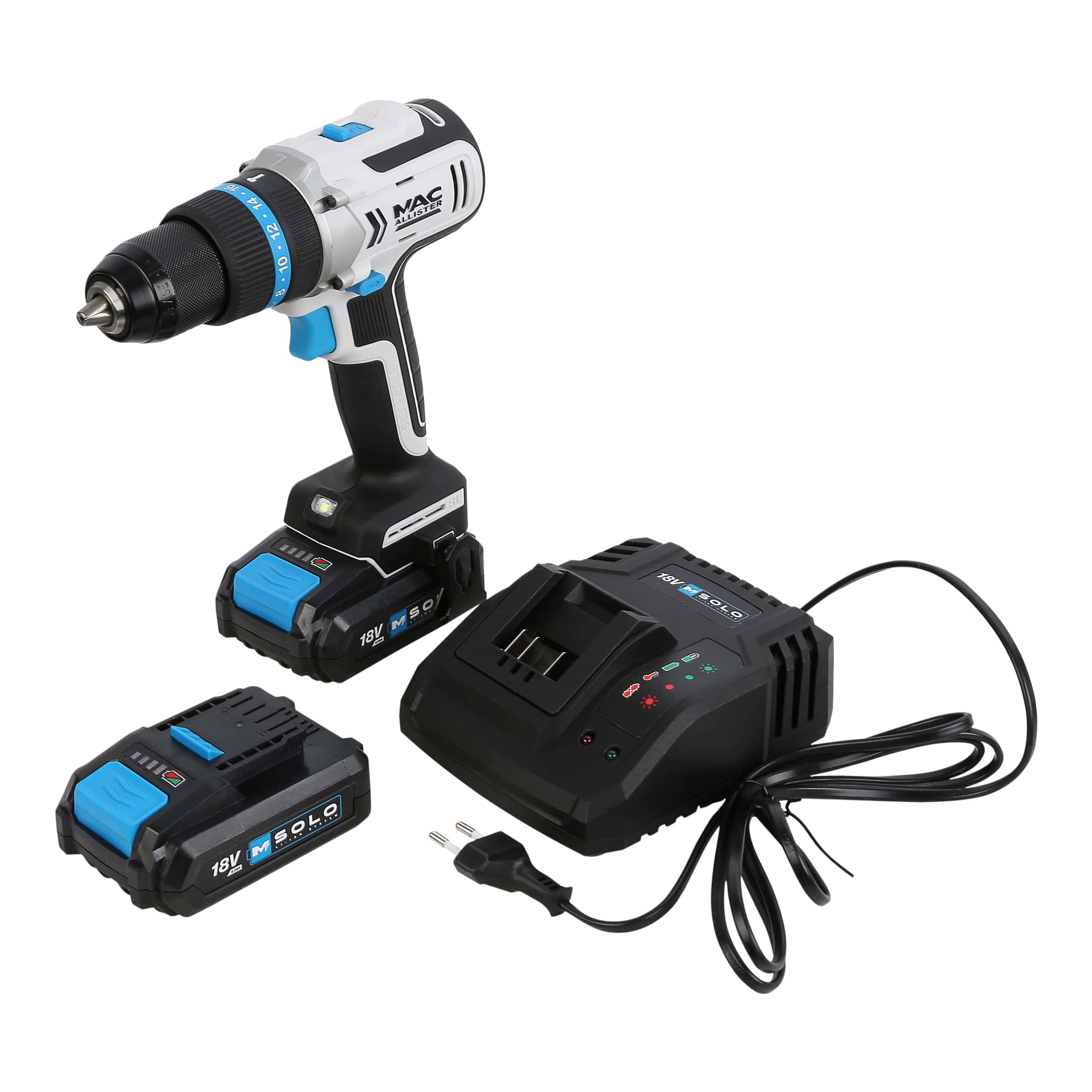 Masina de gaurit si insurubat cu percutie, Acumulator, Mac Allister 