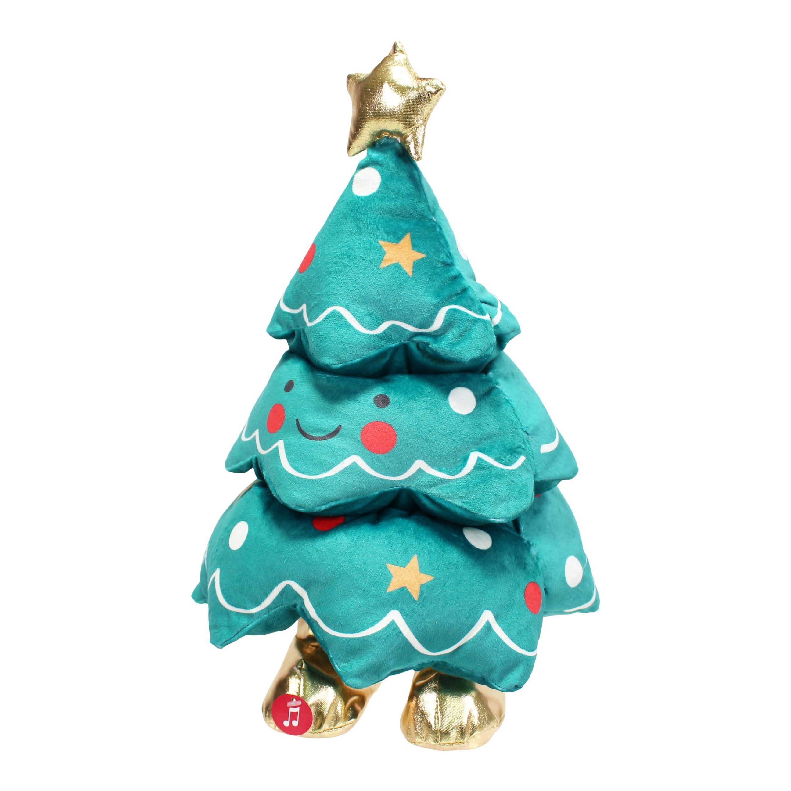 Figurina luminoasa Bradut dansator, 36 cm, multicolor