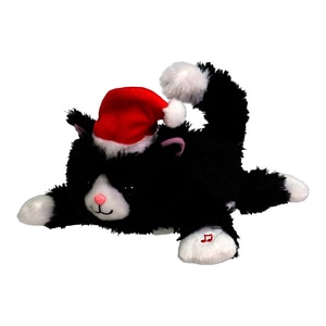 Animatie Pisica, 30 x 28 x 17 cm, negru-alb