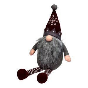 Decoratiune Gonk, 50 cm, rosu-gri