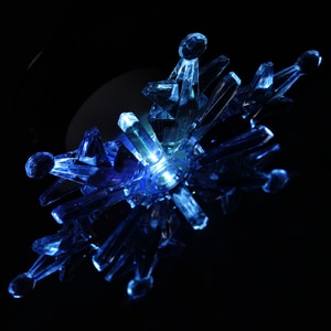 Decoratiune luminoasa Stea, 8.5 cm, transparent