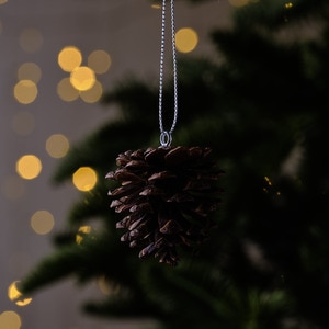 Set decoratiuni conuri de brad, 12 bucati