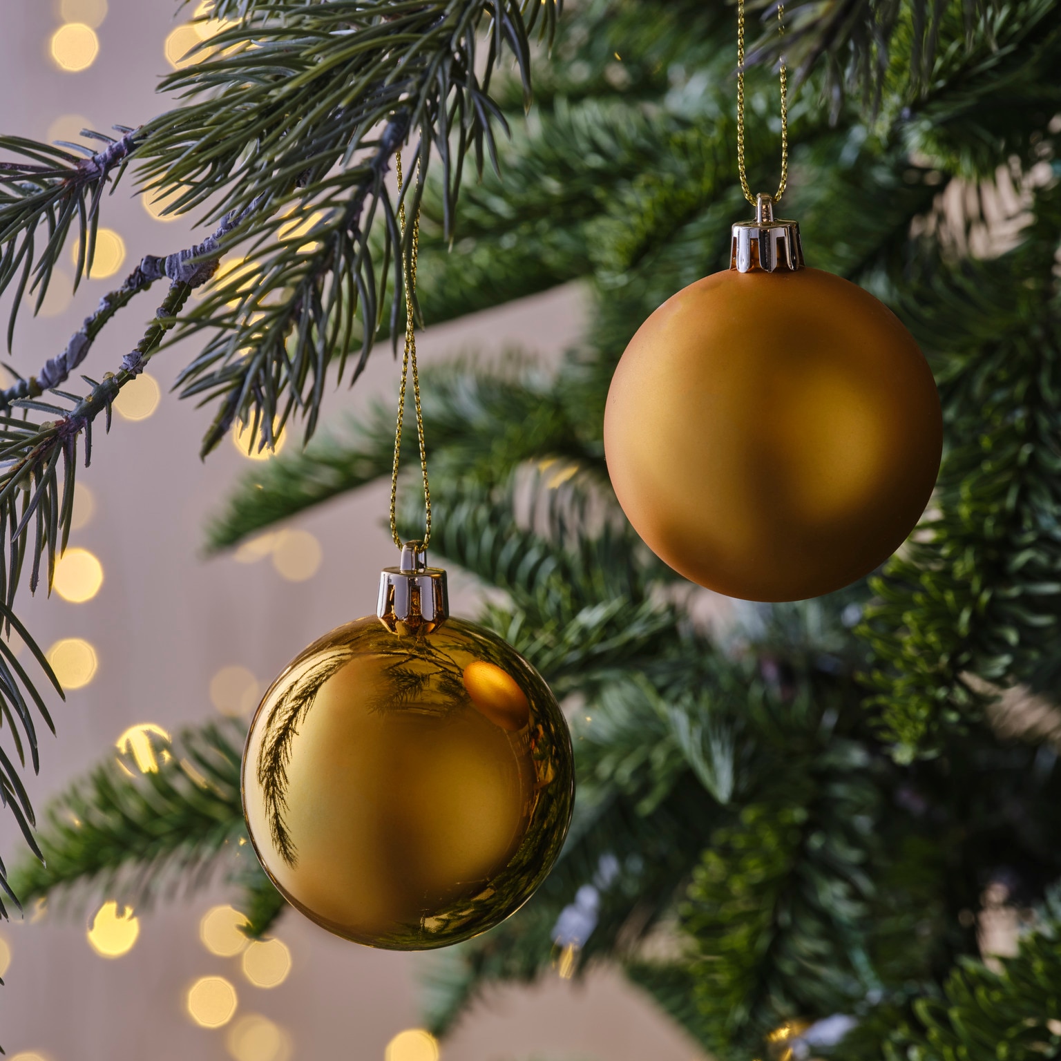 Set globuri UOST2306, 10 piese, aurii