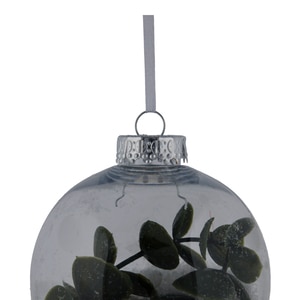 Glob zapada si frunze, 8 cm, transparent