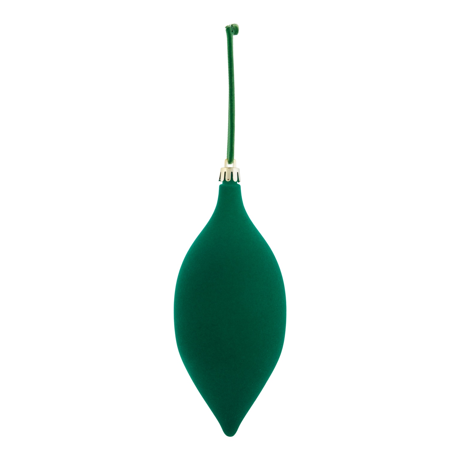 Glob catifea Teadrop, 15 cm, verde