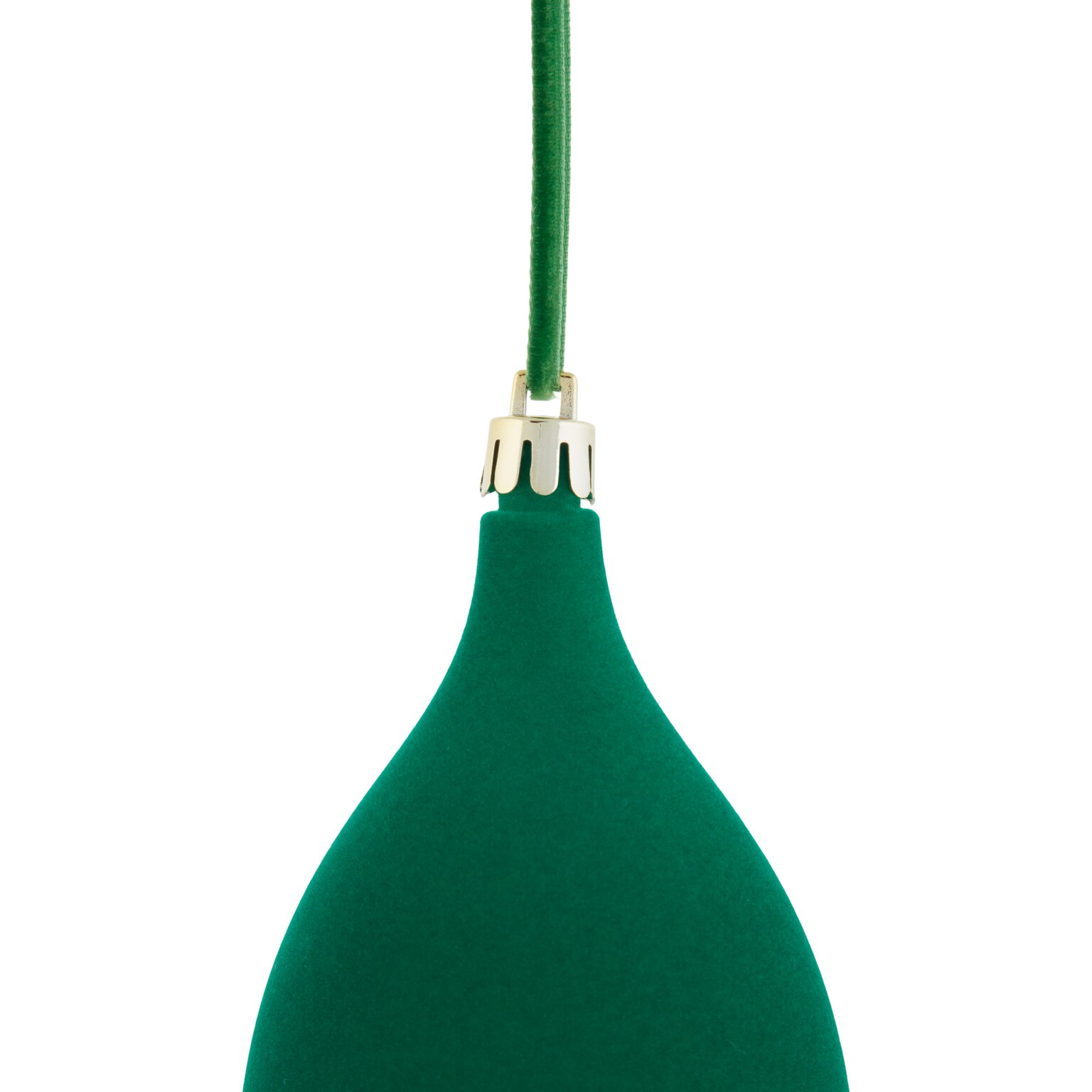 Glob catifea Teadrop, 15 cm, verde