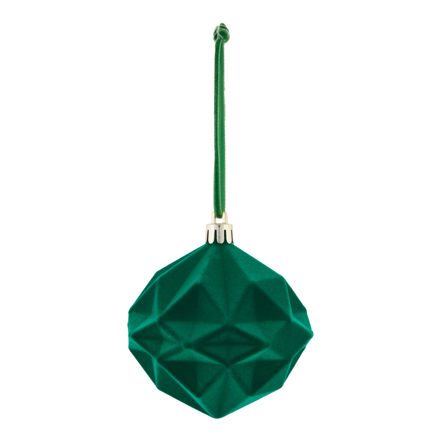 Glob de Craciun Diamant, 8 cm, verde