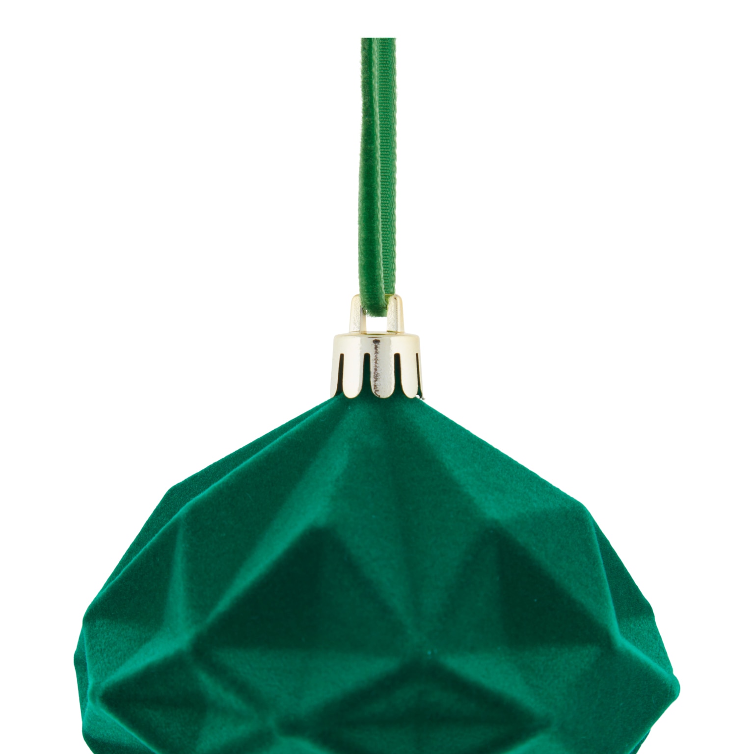 Glob de Craciun Diamant, 8 cm, verde