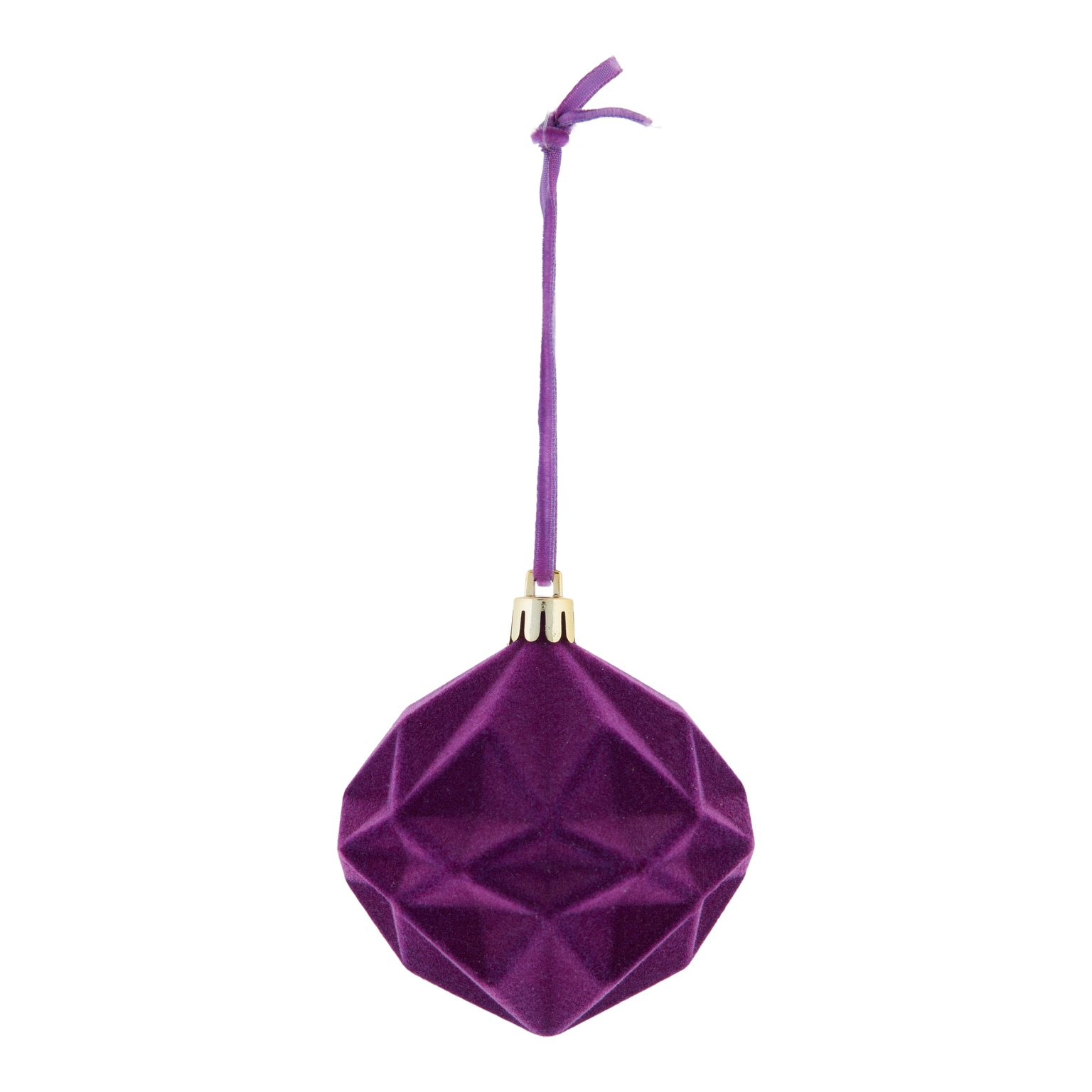Glob de Craciun Diamant, 8 cm, violet