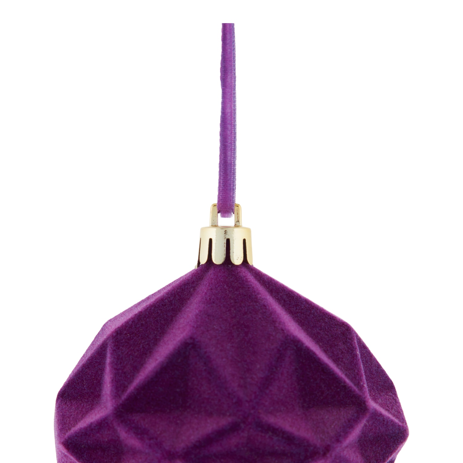 Glob de Craciun Diamant, 8 cm, violet
