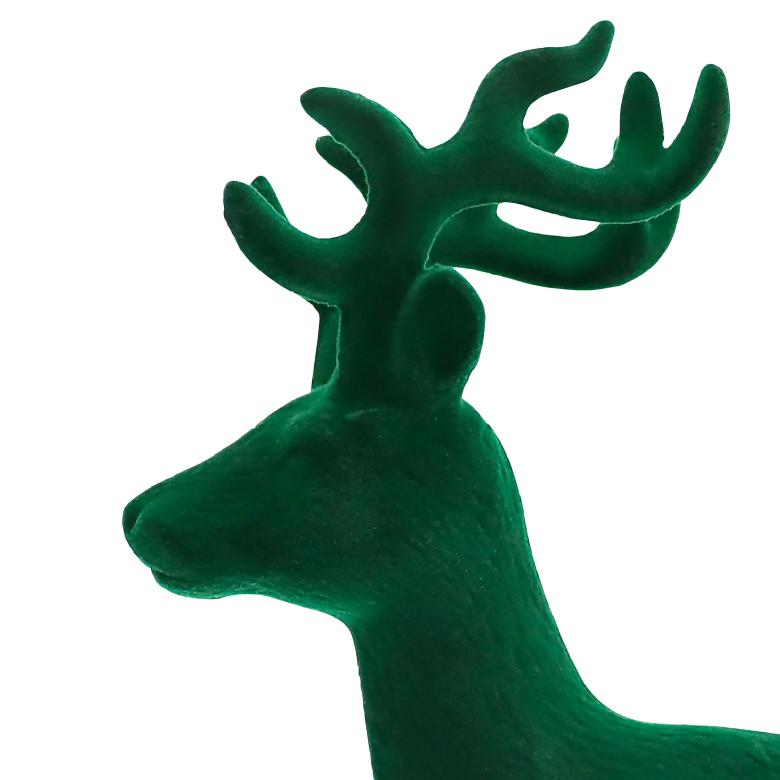 Decoratiune Ren, lemn, 25.5 cm, verde