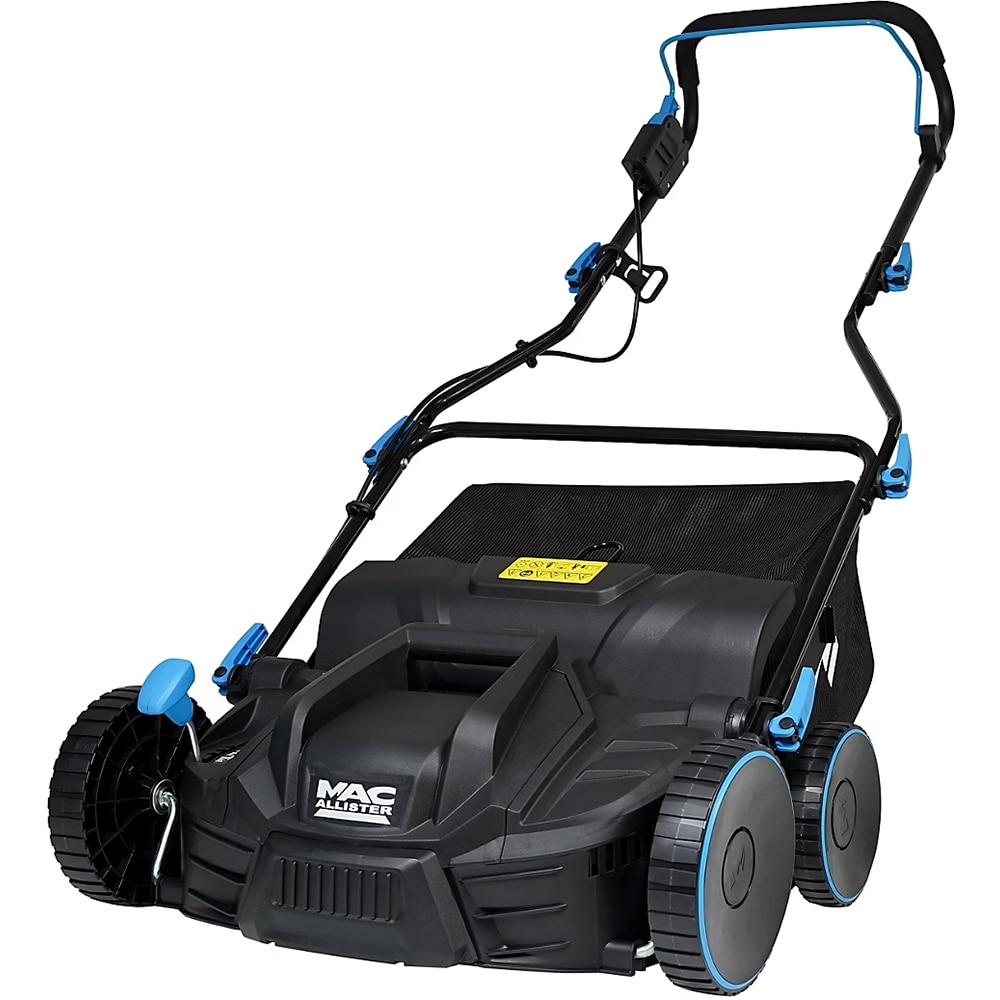 Scarificator si aerator gazon 2 in 1 MAC ALLISTER MSRP1800-3, Electric, 1800W, latime de lucru 37cm, sac colectare 45 L, negru