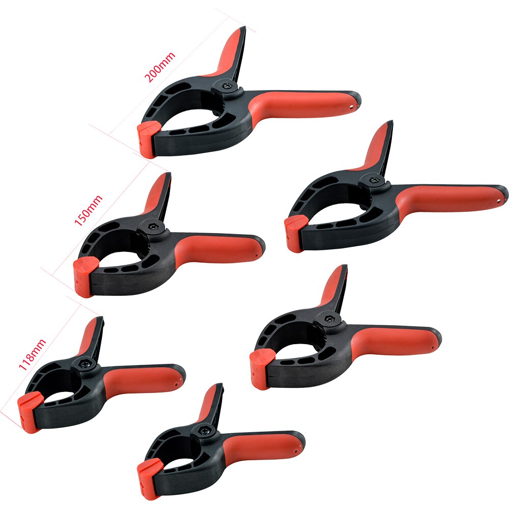 Cleme fixare FORGE STEEL, ABS, 11.8 / 15 / 20cm, 6buc