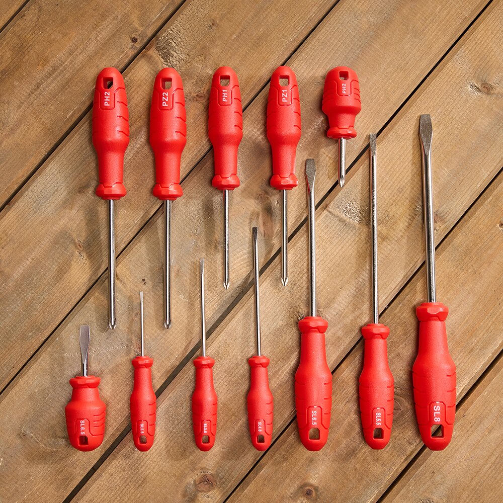 Surubelnite FORGE STEEL, otel, 6 x SL, 6 x PZ, 12buc