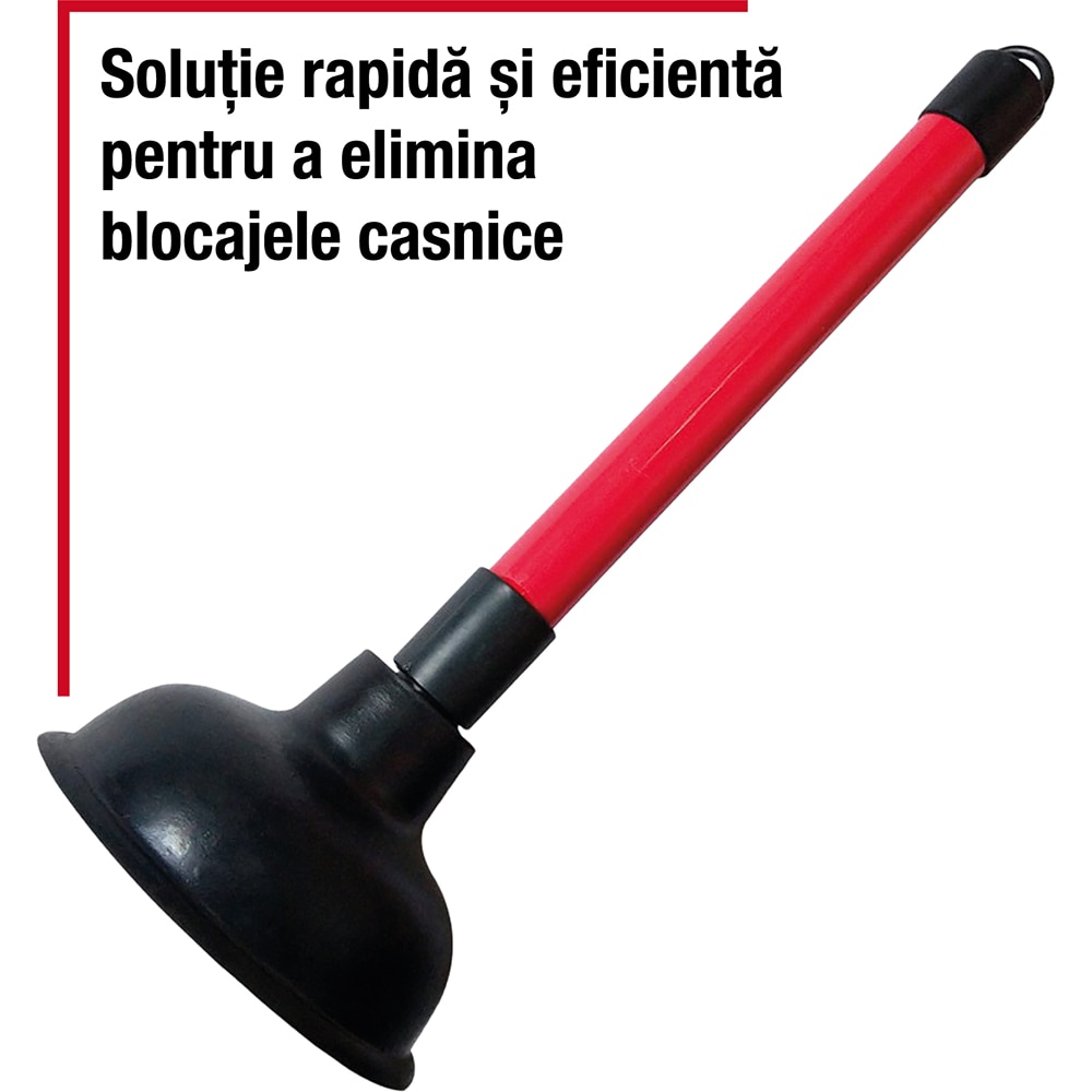 Pompa desfundat cada/chiuveta FORGE STEEL, 10 cm