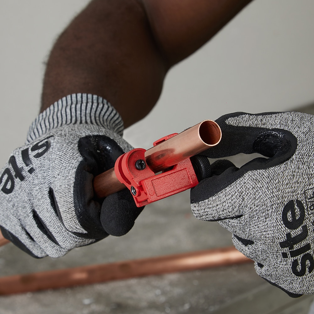 Taietor tevi cupru FORGE STEEL, 15 x 35mm, otel, negru-rosu