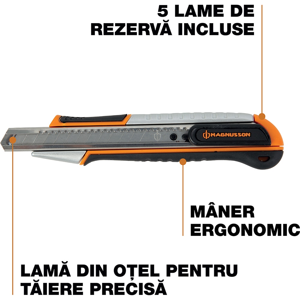 Cutter Magnusson AKN13, 6 lame, 9 mm