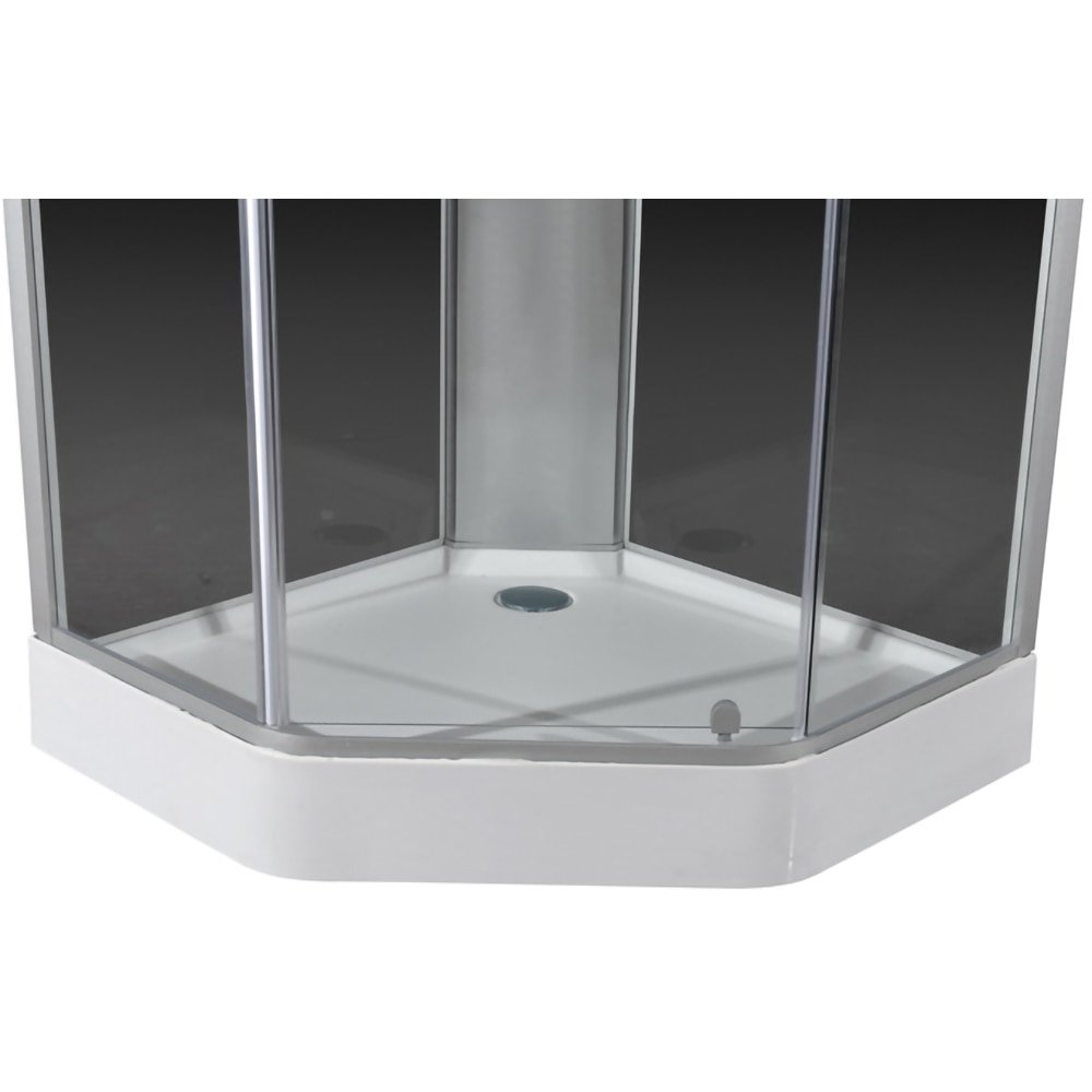 Cabina dus hidromasaj 2300BIS, pentagonala, profil aluminiu, sticla securizata, 85 x 85 x 225 cm, crom