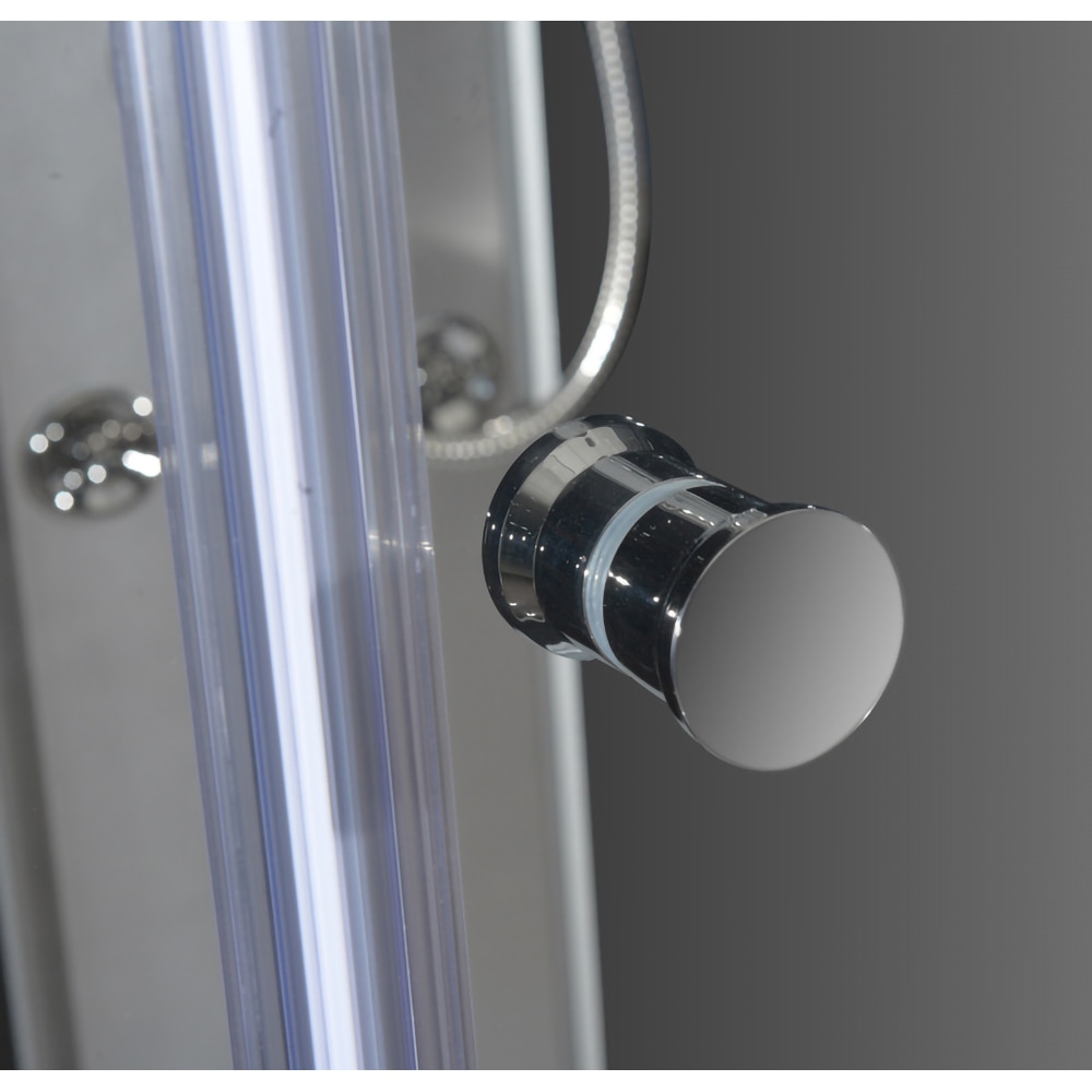 Cabina dus hidromasaj 2300BIS, pentagonala, profil aluminiu, sticla securizata, 85 x 85 x 225 cm, crom