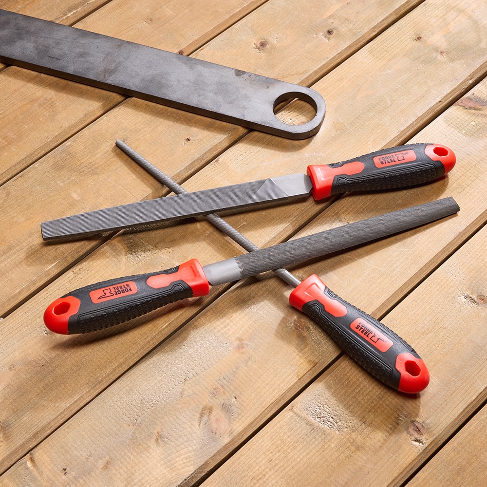 Pile metal FORGE STEEL, 30cm x 7.3 / 20 / 20mm, otel, rosu-argintiu