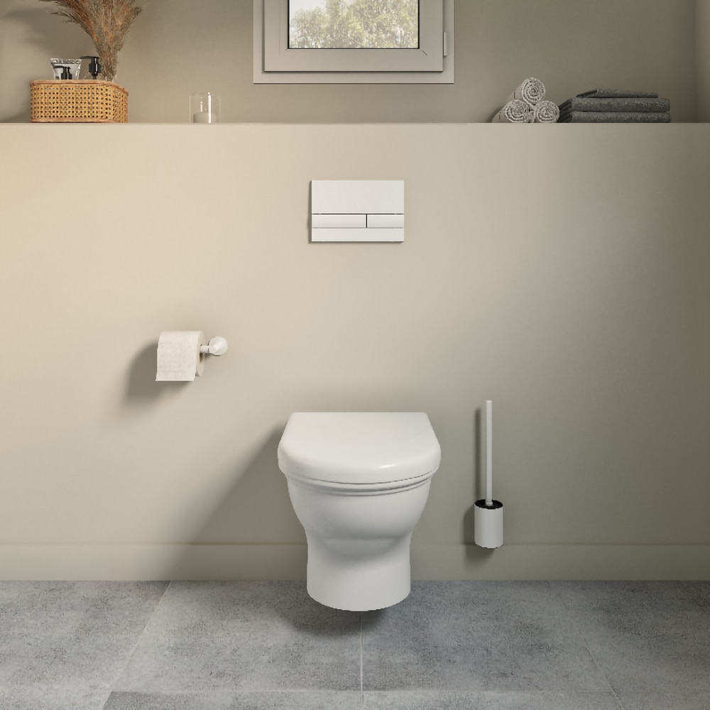 Vas WC suspendat GOODHOME Endel HDC889WH, ceramica, 35.5 x 52 x 36.2 cm, alb