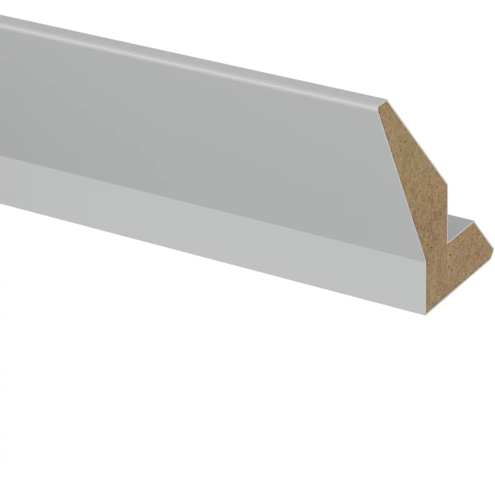 Cornisa bucatarie GOODHOME Ashmead, 240 x 7.5 cm, gri mat