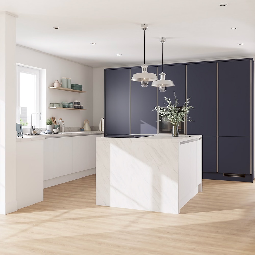 Front usa GOODHOME) Stevia, MDF infoliat, 30 x 90 x 1.8 cm, alb mat