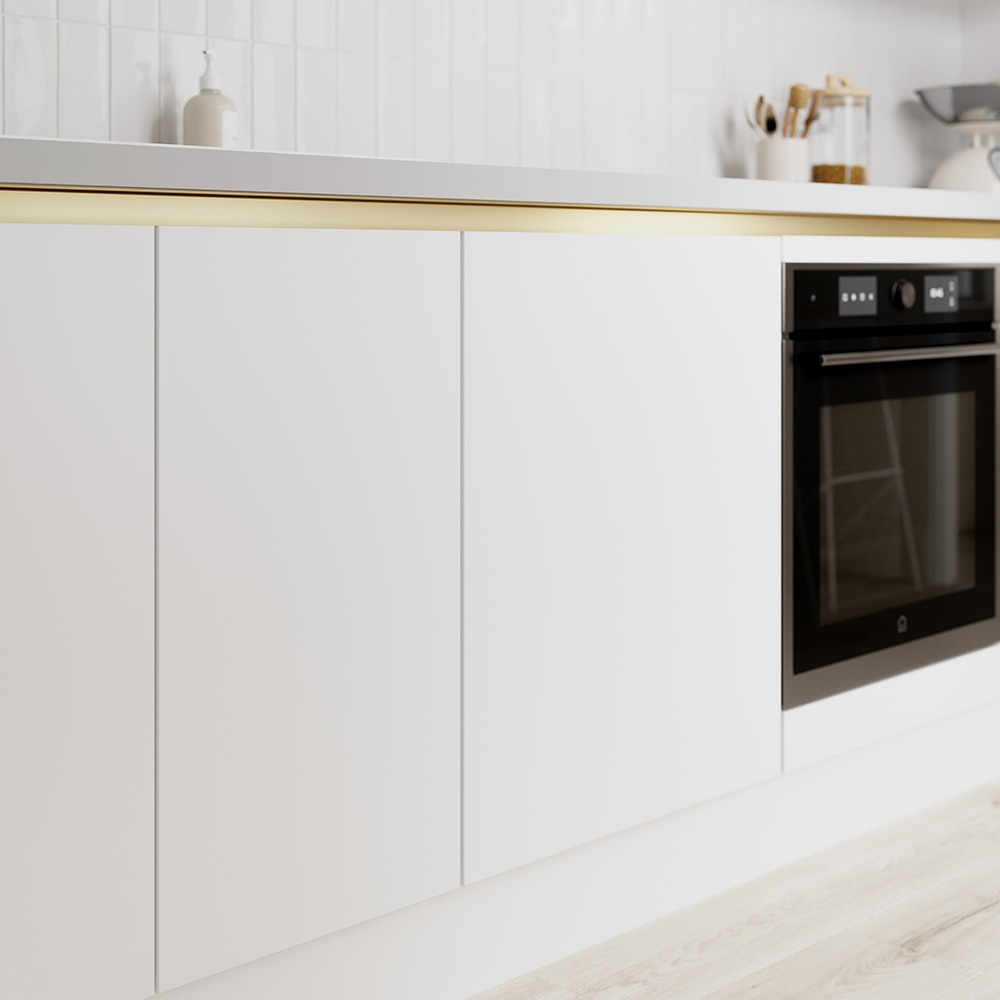 Front usa GOODHOME Stevia, MDF infoliat, 60 x 72 x 1.8 cm, alb mat
