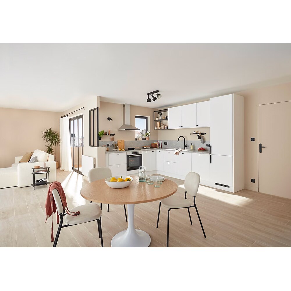 Front usa GOODHOME Stevia, MDF infoliat, 30 x 72 x 1.8 cm, alb mat