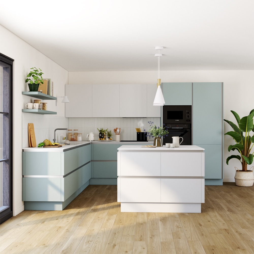 Front usa GOODHOME Stevia, MDF, 40 x 72 x 1.8 cm, alb