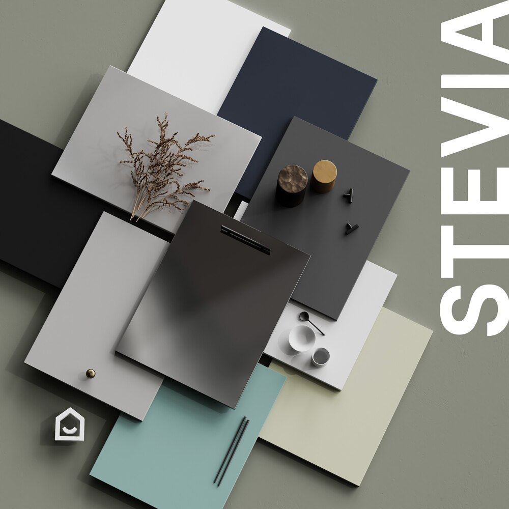 Front usa GOODHOME Stevia, MDF, 40 x 72 x 1.8 cm, alb