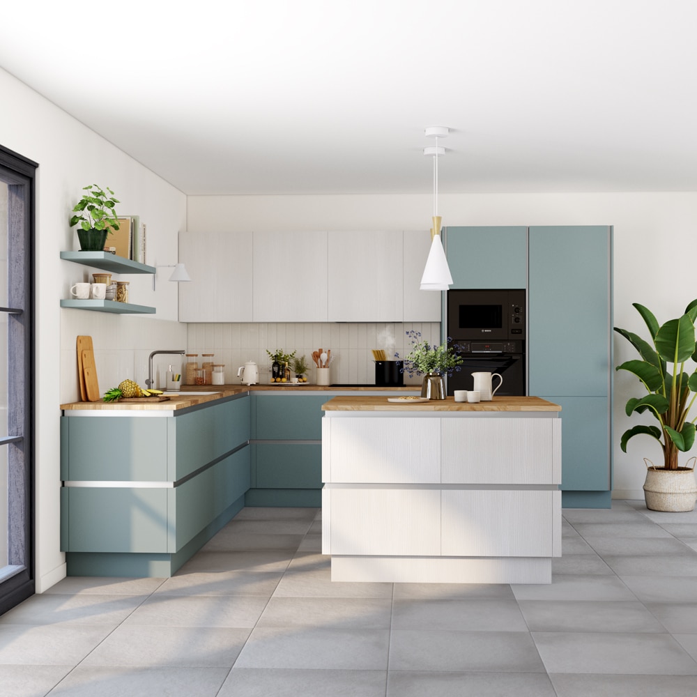 Front usa GOODHOME Stevia, MDF, 40 x 72 x 1.8 cm, alb