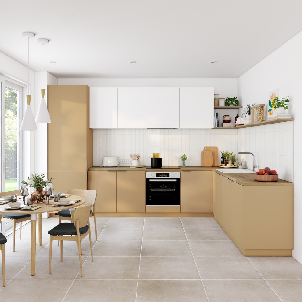 Front usa GOODHOME Stevia, MDF, 40 x 72 x 1.8 cm, alb