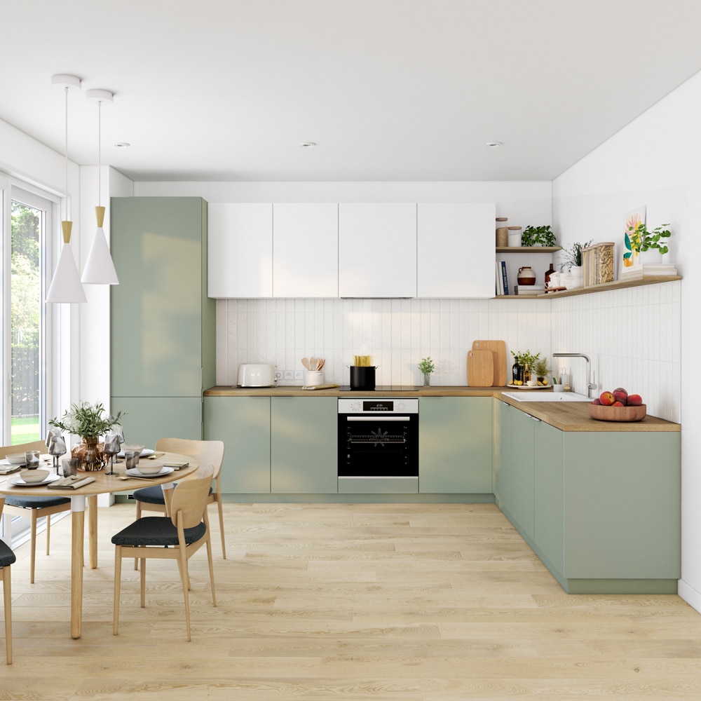 Front usa GOODHOME Stevia, MDF, 40 x 72 x 1.8 cm, alb