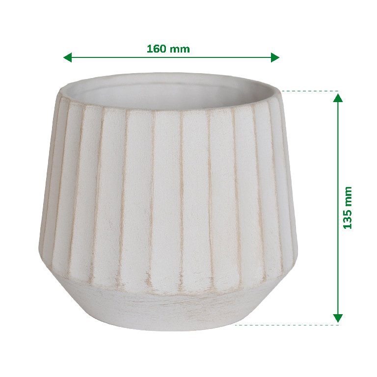 Ghiveci din Teracota, Bej, 16 cm Verve