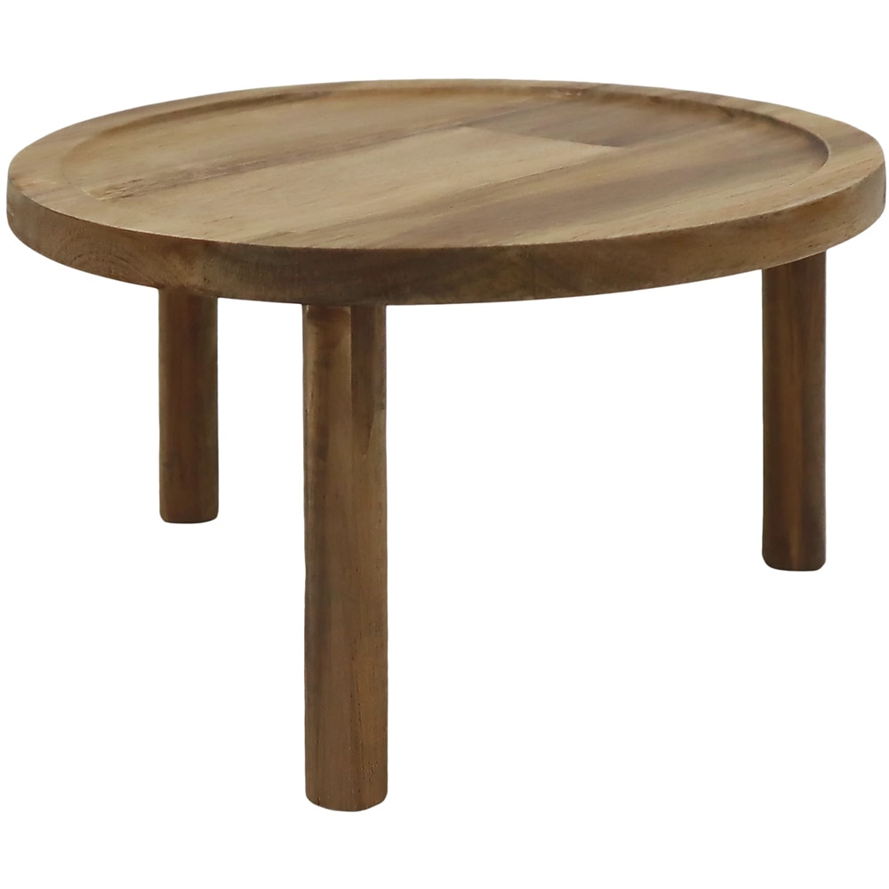 Suport ghiveci VERVE, lemn de acacia, D 25 cm