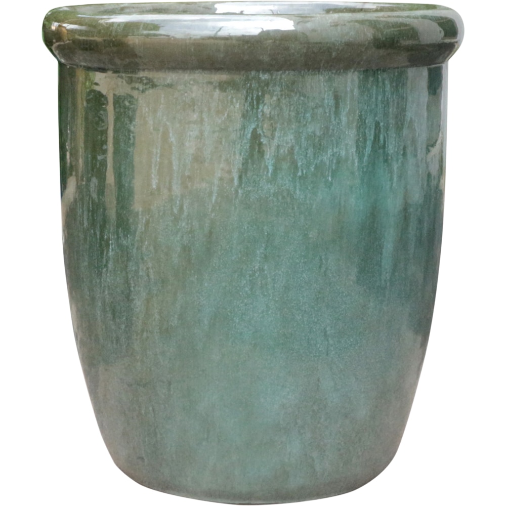 Ghiveci flori VERVE Green Moss, D 38.5 cm, verde