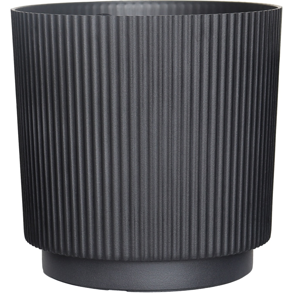 Ghiveci flori VERVE Cilindric, D 30 cm, negru