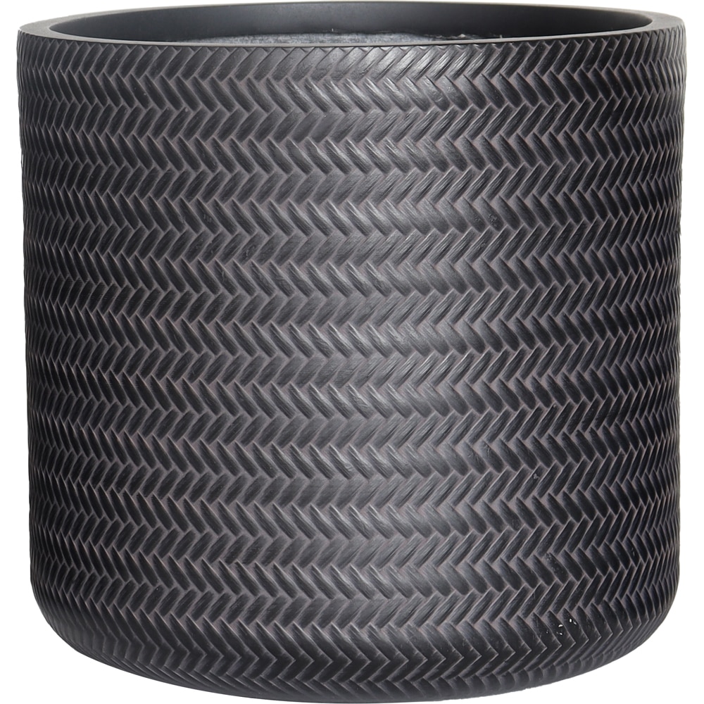 Ghiveci flori VERVE Rattan, D 36 cm, negru