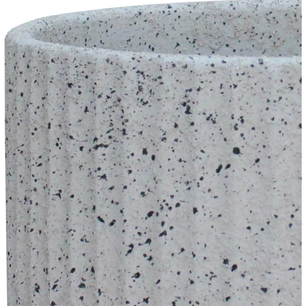 Ghiveci flori VERVE, lut, D 20 cm, crem